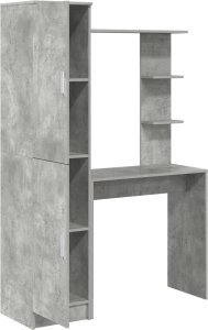 Biurko vidaXL Szare 150 cm x 70 cm 7