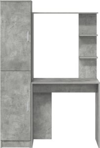 Biurko vidaXL Szare 150 cm x 70 cm 8