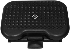 Podnóżek biurowy regulowany podstawa pod biurko pod stopy czarny 5