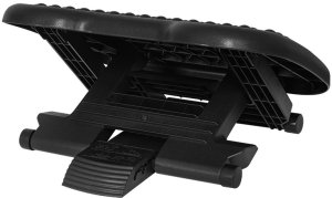 Podnóżek biurowy regulowany podstawa pod biurko pod stopy czarny 6