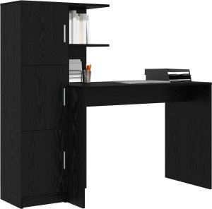 Biurko vidaXL Czarne 150 cm x 60 cm 3