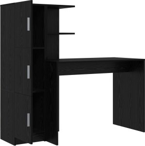 Biurko vidaXL Czarne 150 cm x 60 cm 6