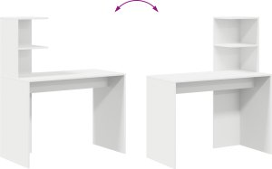 Biurko vidaXL Białe 102 cm x 50 cm 6