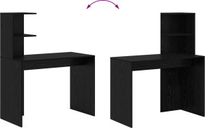 Biurko vidaXL Czarne 102 cm x 50 cm 6