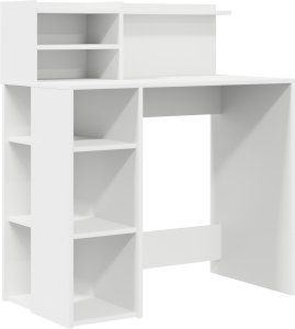 Biurko vidaXL Białe 90 cm x 48 cm 2