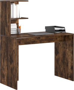 Biurko vidaXL Ciemnobrązowe 102 cm x 50 cm 3