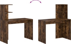 Biurko vidaXL Ciemnobrązowe 102 cm x 50 cm 8