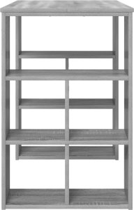 Biurko vidaXL Szare 90 cm x 50 cm 3