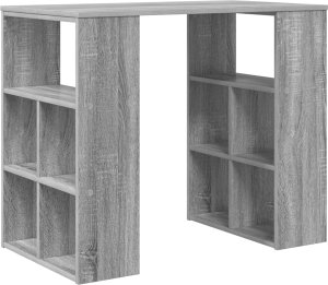 Biurko vidaXL Szare 90 cm x 50 cm 4