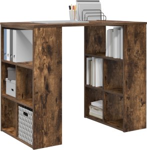 Biurko vidaXL Ciemnobrązowe 90 cm x 50 cm 2