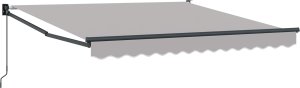 Chowana markiza vidaXL Jasnoszara 350x250 cm, Tkanina do wymiany markizy vidaXL dla ramy 3.5x2.5 m Jasnoszara 2