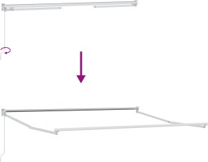 Markiza ręczna vidaXL Czerwona 350x250 cm, Materiał wymienny do markiz vidaXL dla ramy 3.5x2.5 m Czerwony 9