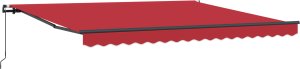 Ręczna markiza chowana vidaXL Czerwona 400x300 cm, Materiał zapasowy do markizy vidaXL dla ramy 4x3 m Czerwona 5