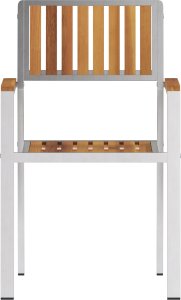 vidaXL Krzesła ogrodowe do układania 8 szt. 54,5x56x87 cm Lite drewno tekowe, Krzesła ogrodowe do układania 4 szt. Lite drewno tekowe i metal 3