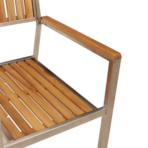 vidaXL Krzesła ogrodowe do układania 8 szt. 54,5x56x87 cm Lite drewno tekowe, Krzesła ogrodowe do układania 4 szt. Lite drewno tekowe i metal 5