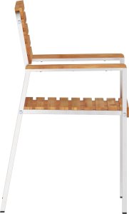 vidaXL Krzesła ogrodowe 8 szt 54.5x56x89 cm Lite drewno tekowe, Krzesła ogrodowe do układania w stos 4 szt Lite drewno tekowe i stal 6