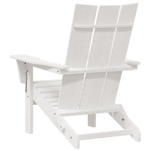 vidaXL Składane krzesła Adirondack 2 szt Białe 74.5x80.5x90 cm HDPE, Składane krzesło Adirondack Białe 74.5x80.5x90 cm HDPE (3335818) 7