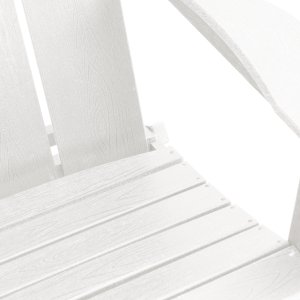 vidaXL Składane krzesła Adirondack 2 szt Białe 74.5x80.5x90 cm HDPE, Składane krzesło Adirondack Białe 74.5x80.5x90 cm HDPE (3335818) 9
