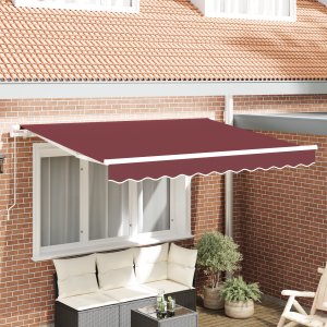 vidaXL Tkanina do wymiany markizy na ramę 3x2 m Burgundowa 1
