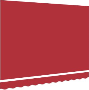 vidaXL Tkanina do wymiany markizy na stelaż 3.5x2 m w kolorze czerwonym 3