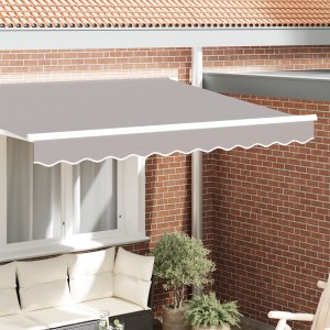 vidaXL Fasada markizy do ramek 3 m Jasnoszary 2.8x0.2 m 1