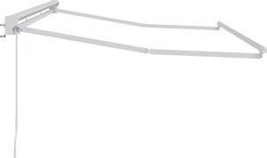 vidaXL Rama półkasetowej markizy , ręcznie obsługiwanej z metalu 4