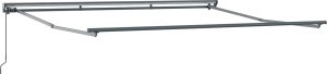 vidaXL vidaXL Semi-Cassette Awning Frame Retractable Manual Metal 2