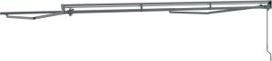 vidaXL vidaXL Semi-Cassette Awning Frame Retractable Manual Metal 6