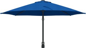 vidaXL Parasol na patio Niebieski Poliester Duży Odchylany 3