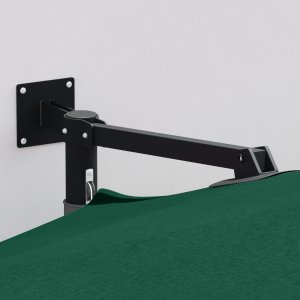 vidaXL Duży Zielony Parasol Patio Metal, Poliester Duży Z regulacją 2