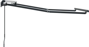 vidaXL Ręczny stelaż markizy teleskopowej 2.5x2 m Metal 5