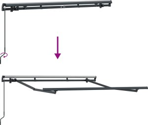 vidaXL Ręczny stelaż markizy teleskopowej 2.5x2 m Metal 9