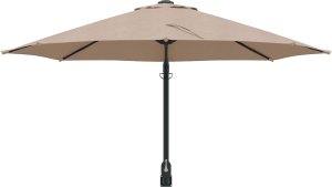 vidaXL Parasol Ogrodowy Taupe Poliester Duży Składany Okrągły 3