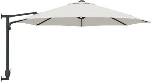 vidaXL Parasol wysięgowy piaskowy poliester, aluminium duży składany (42003227) 4