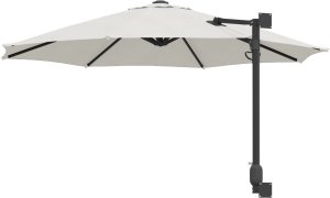 vidaXL Parasol wysięgowy piaskowy poliester, aluminium duży składany (42003227) 5