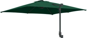 vidaXL Parasol patio Zielony Poliester 300 cm x 300 cm Składany 2