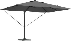 vidaXL Parasol wysięgnikowy Roma z diodami LED antracytowy 352x251x265 cm aluminium 2
