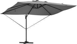 vidaXL Parasol wysięgnikowy Roma z diodami LED antracytowy 352x251x265 cm aluminium 3