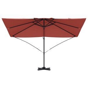 vidaXL vidaXL Duży Parasol Wysięgnikowy Terakota Poliester, Stal Duży 2