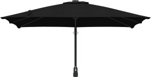 vidaXL Parasol na patio Czarny Poliester, Stal Duży Regulowany 3