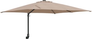 vidaXL Parasol Taupe Poliester Duży Składany Parasol ogrodowy 2