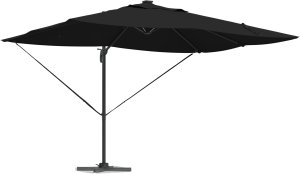 vidaXL vidaXL Parasol Cantilever Roma z LEDami Czarny 352x251x265 cm Aluminium 3