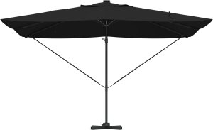 vidaXL vidaXL Parasol Cantilever Roma z LEDami Czarny 352x251x265 cm Aluminium 5