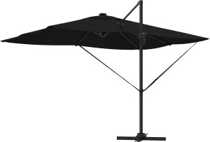 vidaXL vidaXL Parasol Cantilever Roma z LEDami Czarny 352x251x265 cm Aluminium 7