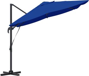 vidaXL Niebieski parasol z daszkiem Niebieski (42003348) 3