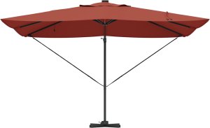 vidaXL Parasol wysięgnikowy Roma z LED-ami Terrakota 352x251x265 cm Aluminium (42003334) 5