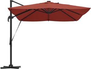 vidaXL Parasol wysięgnikowy Roma z LED-ami Terrakota 352x251x265 cm Aluminium (42003334) 6
