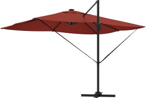 vidaXL Parasol wysięgnikowy Roma z LED-ami Terrakota 352x251x265 cm Aluminium (42003334) 7
