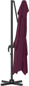 vidaXL Parasol Wysięgnikowy Czerwony Bordeaux Poliester, Stal Duży (42003349) 4