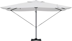 vidaXL Parasol wysięgnikowy Beżowy Poliester, Aluminium Duży Składany (42003359) 2